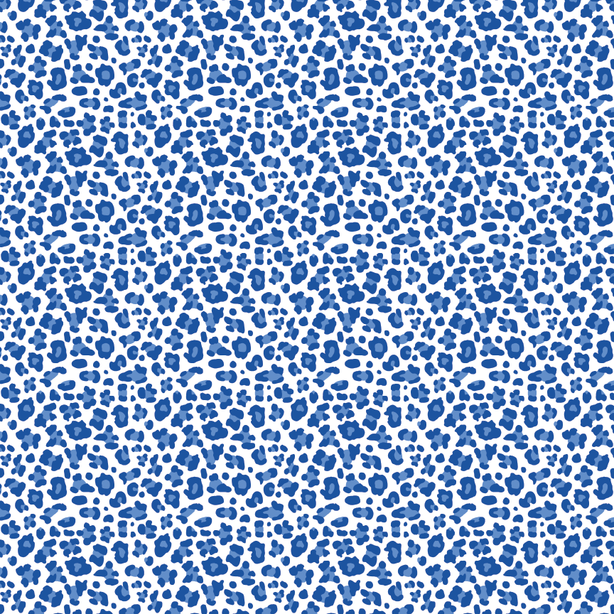 Blue Leopard 1 Pattern Acrylic Sheet - CMB Pattern Acrylic